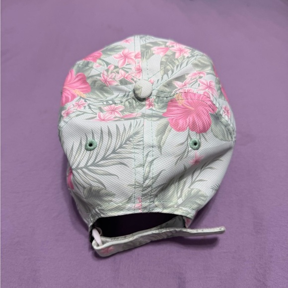 Ritz Carlton Maui Floral Cap with Pink and Green - Picture 2 of 3